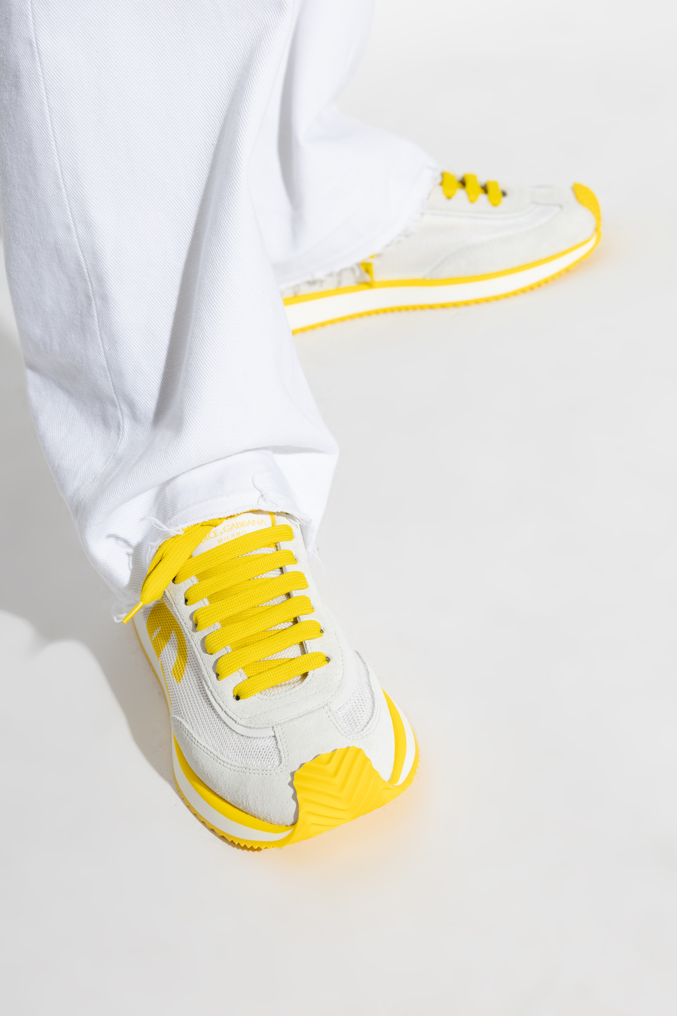 Dolce gabbana yellow sneakers hotsell